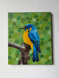 Little Blue Bird 10x12 inch, Original
