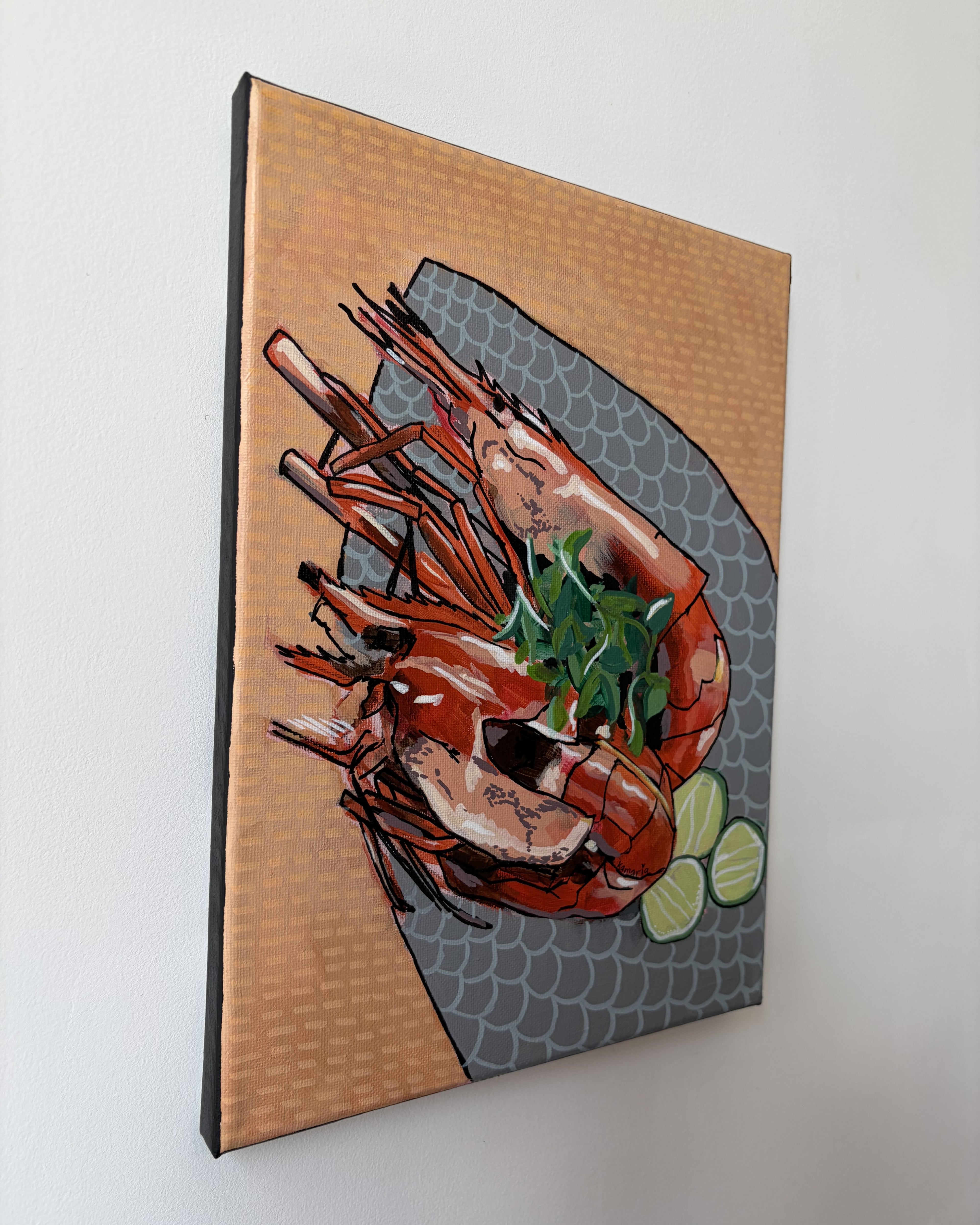 Whole Shrimp 9x12 inch, Original