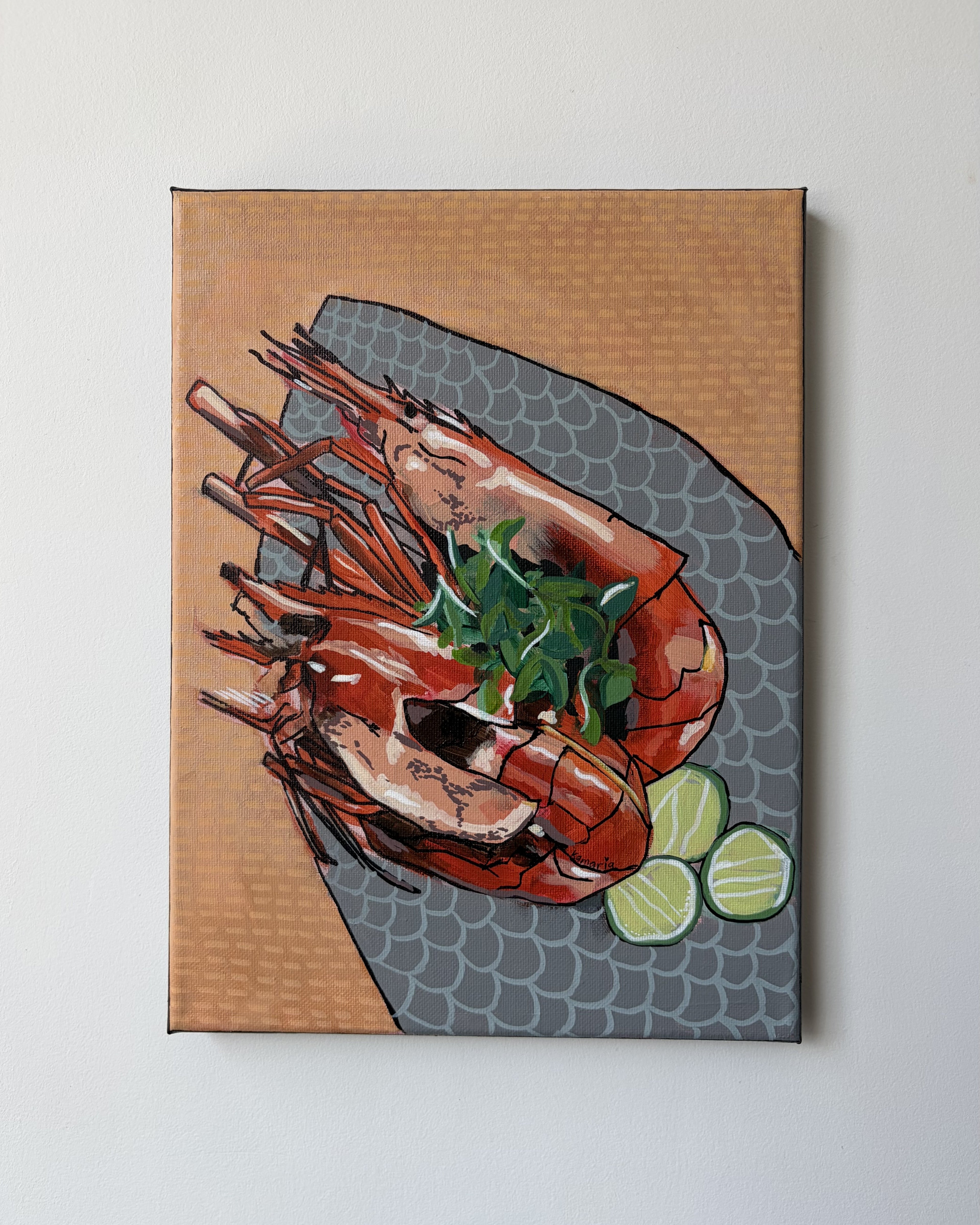 Whole Shrimp 9x12 inch, Original